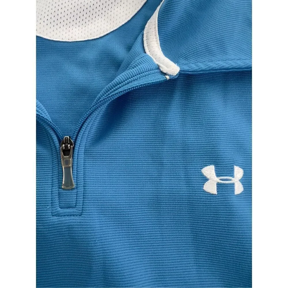 Under Armour youth large zip front polo